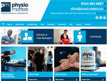 Tablet Screenshot of physio-matters.org